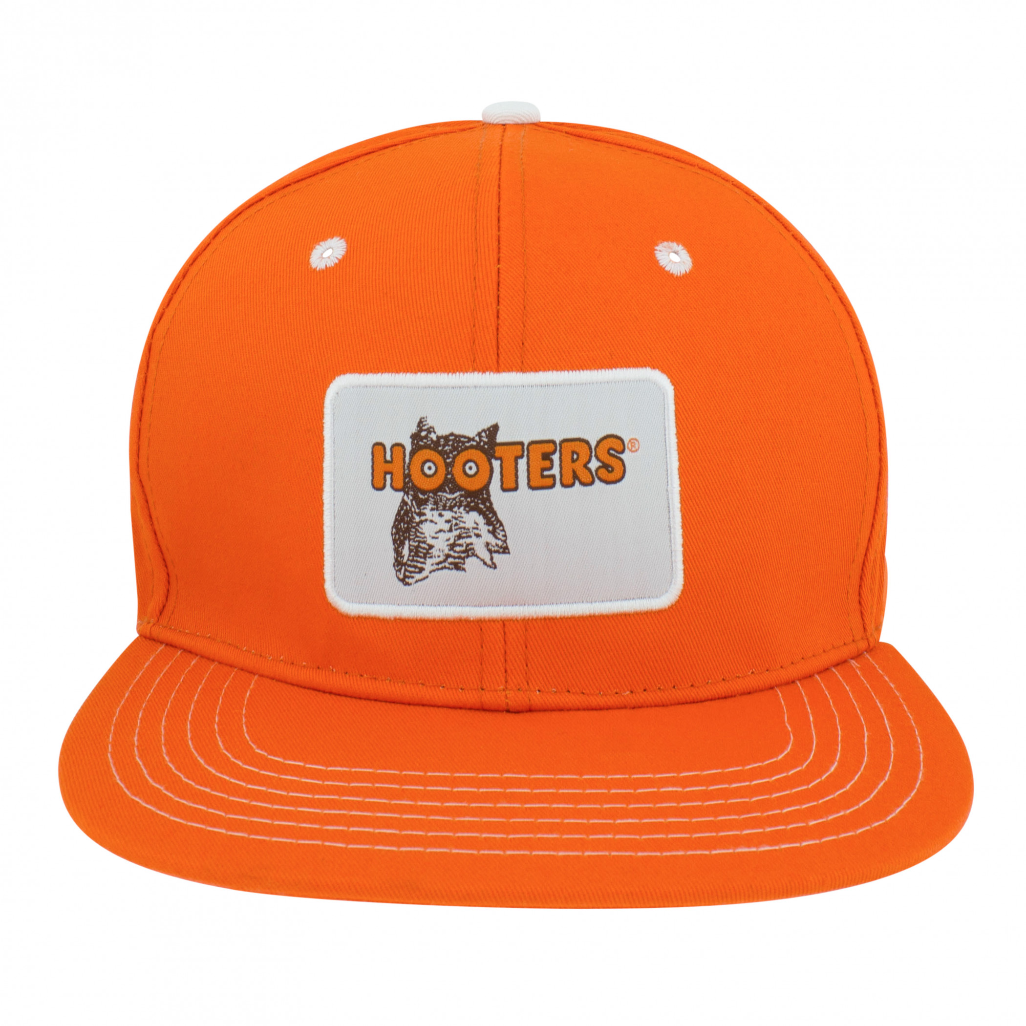 Hooters Logo Patch Flat Bill Adjustable Hat